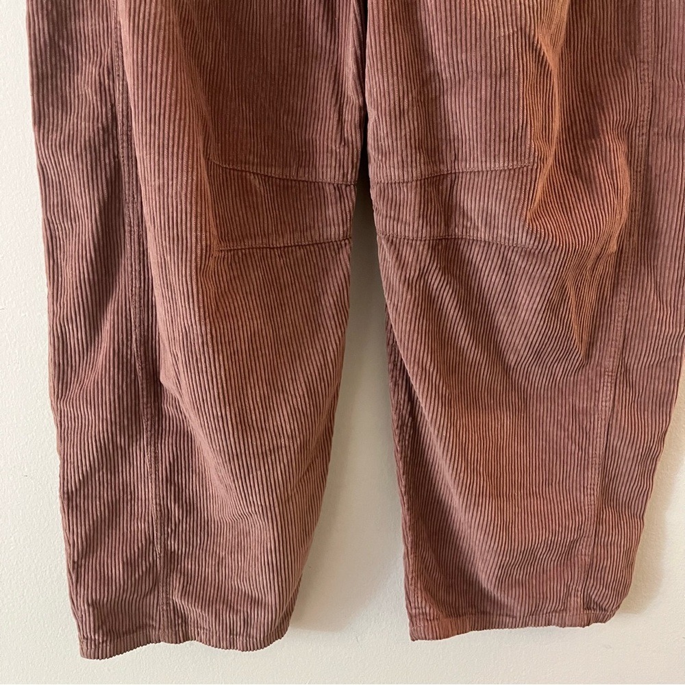 Free People We the Free Good Luck Mid Rise Barrel Pants Jeans Cord Rose 26 NWT - Picture 12 of 16